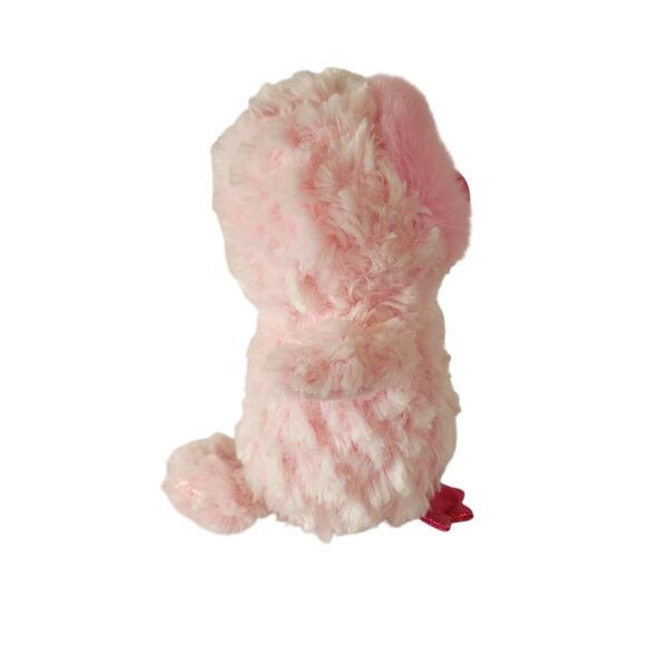 Ty Beanie Boos Twiggy Pink Owl 6” Stuffed Animal Plush Toy Sparkle Eyes - Picture 8 of 16